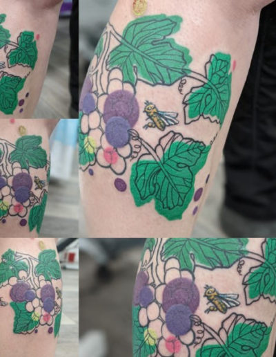 fruit and fauna tattoo